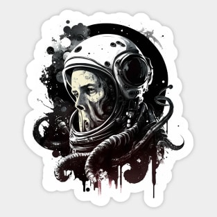 Astronaut Octopus Sticker